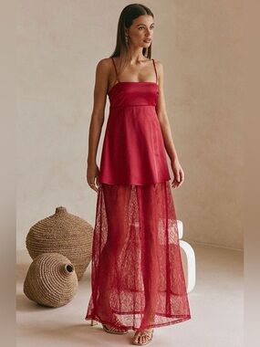 Sabo Skirt - Dove Dress Red